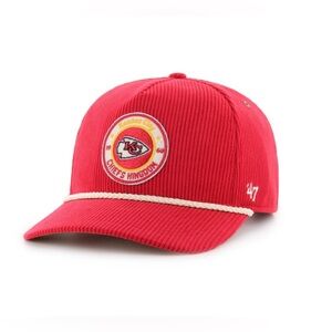 NWT Stoney Clover Lane X '47 Corduroy Kansas City Chiefs Touch Down Hitch Hat OS